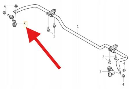 ŁĄCZNIK STABILIZATORA PRAWY TYŁ VOLVO S90 V90 XC90 S60 V60 OE 31387675