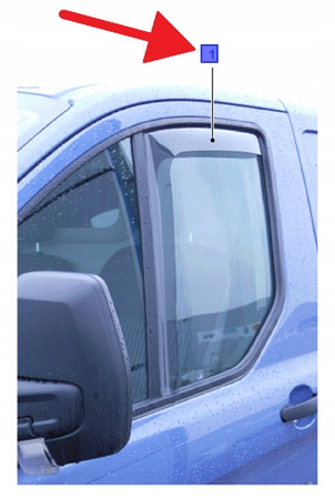 OWIEWKI SZYBY BOCZNEJ TRANSIT CUSTOM 2012- OE 2170133 _ A66SX-201K56-CHB