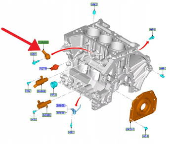 CZUJNIK SPALANIA STUKOWEGO 1.0 EB PUMA CONNECT 2223768 _ H6BA-12A699-AA