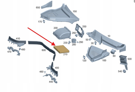 FILTR KABINOWY NAWIEWU MERCEDES C W206 E W214 CLE W236 GLC OE A2548301402
