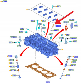 CZUJNIK TEMPERATURY SILNIKA 1.5 2.3 EB FORD FOCUS 2164465 _ GN1A-6G004-AA