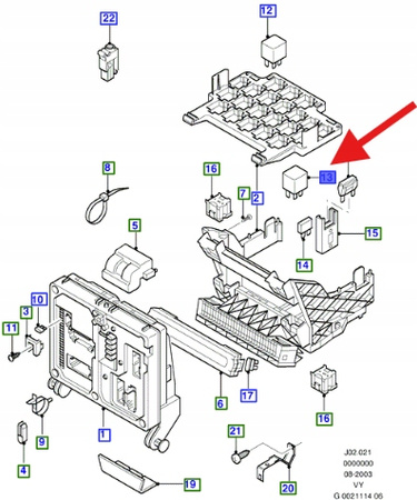 PRZEKAŹNIK ROZRUSZNIKA 2.0 2.3 DOHC GALAXY 1994- 7203442 _ 95VW-11450-BA