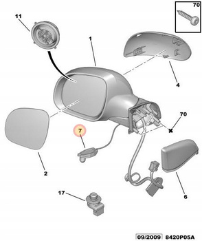 CZUJNIK TEMPERATURY ZEWN. CITROEN BERLINGO C2 C3 C4 C5 C6 C8 OE 6445F9