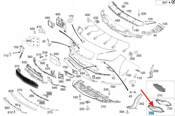 PRAWA KRATKA ZAŚLEPKA ZDERZAKA PRZÓD MERCEDES CLA W117 OE A1178859000