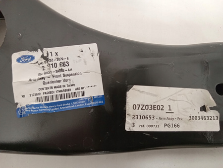 WAHACZ PRZEDNI LEWY FORD TRANSIT 2014- CUSTOM 19- 2529843 _ BK31-3A053-AJ