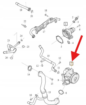 POMPA WODY 2.0 D4 VOLVO S90 V90 2021- XC60 XC90 2020- OE 32441162
