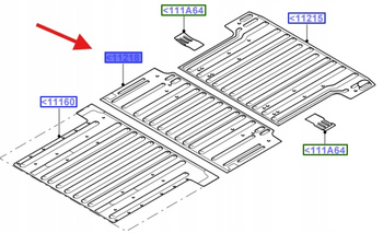 PŁYTA PODŁOGOWA FORD TRANSIT 2000- 1757469 _ YC15-V11218-AJ