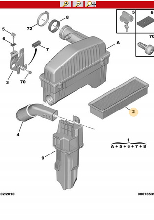 Filtr powierza Citroen C3 OE 1444VL