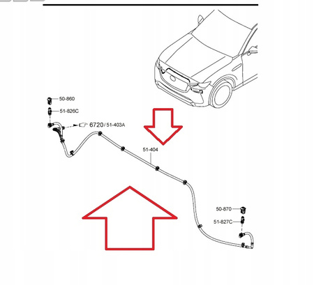 PRZEWÓD SPRYSKIWACZA - MAZDA CX-60 KH_KBB351404