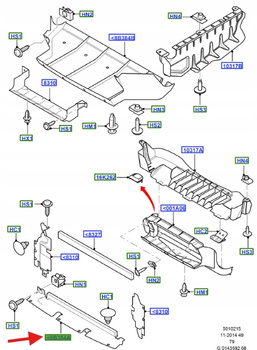 OSŁONA PODWOZIA TRANSIT 2006-14 1370481 _ 6C11-V8B384-AC