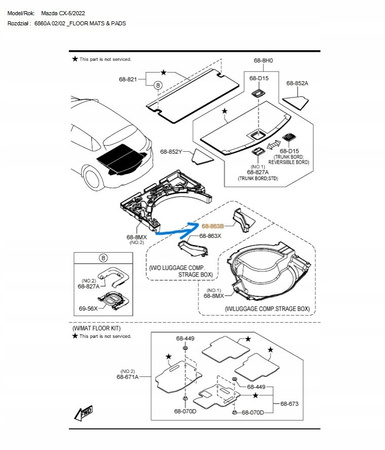 Pokrywa prawa bagażnika - Mazda CX-5 KF 2021-2022_KSG6688J0 02