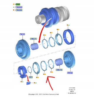PIERŚCIEŃ SYNCHRONIZATOR BIEGU 1,2,3 FOCUS MK3 1930009 _ AG9R-7A789-ACC