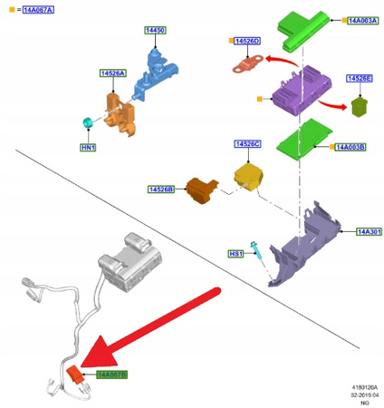MODUŁ BEZPIECZNIK FORD MONDEO SMAX GALAXY 2018- OE 2370708 _ KU5T-13B224-CA