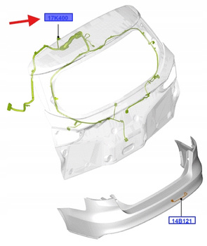 WIĄZKA KLAPY TYLNEJ FOCUS 2014-19 2006044 _ F1ET-17N400-BBG