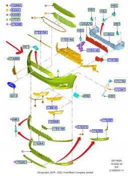 ZDERZAK PRZÓD FORD FOCUS MK3 2014-2018 2016512 _ F1EB-17757-AJXWAA