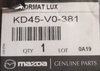 Mata bagażnika z osłoną na zderzak - Mazda CX-5 KE_KD45V0381