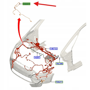 PRZEWÓD S-MAX GALAXY 2006-15 2279224 _ BG9T-14A411-BA