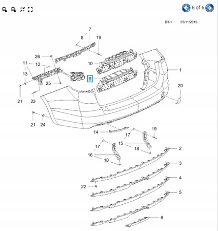 Opel OE 13426361 absorber Astra K