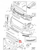 LISTWA ZDERZAK VOLVO XC90 2003- OE _ 31323585