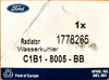 CHŁODNICA WODY FORD FIESTA Mk7 1.0 2012-2017 _ 2029178 _ C1B1-8005-BC 