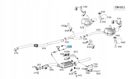 CZUJNIK TEMPERATURY SPALIN MERCEDES A0009052605