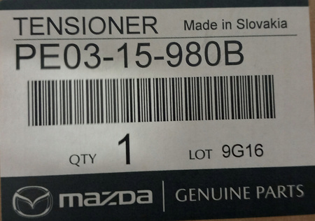 Napinacz paska klinowego - Mazda 3 BP BM/BN_PE0315980B