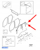 LISTWA USZCZELKA DRZWI PRAWY TYŁ VOLVO XC90 2016- OEM/OE 32205574