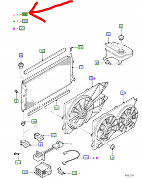 SILNICZEK WENTYLATORA CHŁODNICY FORD MONDEO Mk3_1226034_2S71-8A646-AA