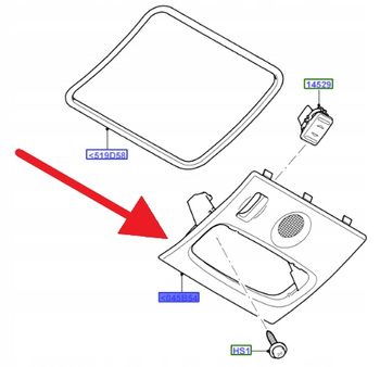 LAMPKA PODSUFITKI FORD OE FOCUS 2003-2011 4M51-A045B54-EA34X1 1317581