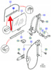 USZCZELKA SZYBY DRZWI LEWA FORD MONDEO 99- 00 OE 1108845 _ XS71-F25861-AB