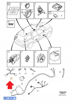 Adapter Volvo OE 30646068