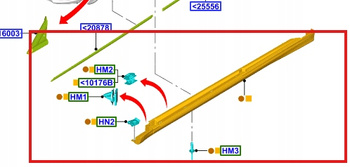 LISTWA PROGOWA LEWA FORD MONDEO Mk5 2014- 2205432 _ DS73-F10155-DM59VJ
