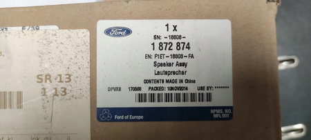 GŁOŚNIK DRZWI PRZÓD FORD FOCUS Mk3 2014-2018 1872874 _ F1ET-18808-FA