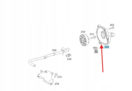 ZAWÓR POKRYWY ODMY BENZYNA OM272 OM273 MERCEDES OE A2720100631