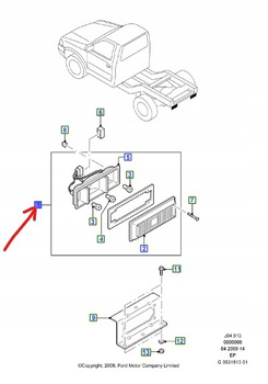 LAMPA TYLNA LEWA FORD RANGER Mk4 EVEREST _ 1456329 _ 6M34-13B505-AA