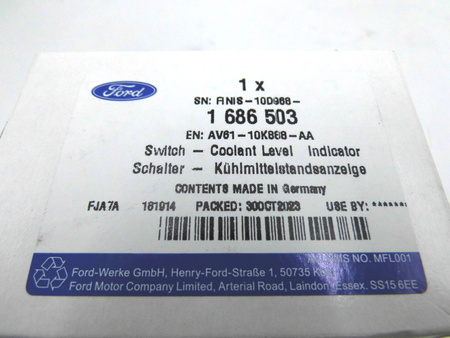 CZUJNIK POZIOMU PŁYNU SPRYSKIWACZY FORD C-MAX Mk2 2010-19