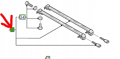 BAGAŻNIK DACHOWY FORD FIESTA Mk5 1995-2002 _1044781_A96FX-46002-BA