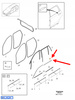 LISTWA OZDOBNA ZGARNIAJĄCA DRZWI LEWY TYŁ VOLVO XC90 2016- OEM/OE 31479459