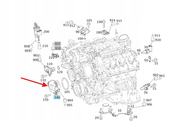 CZUJNIK ZMIENNYCH FAZ ROZRZĄDU BENZYNA OM272 OM273 MERCEDES OE A2721560000