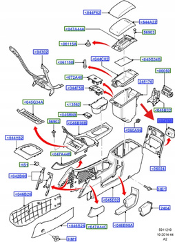 POPIELNICZKA FORD MONDEO S-MAX GALAXY 1473318 _ 6M21-U04788-BC3ZHE
