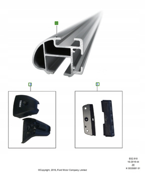 BAGAŻNIK DACHOWY FORD RANGER Mk4 Mk5 _1582847_A66SX-55A062-GA