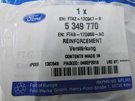 ŚLIZG ZDERZAKA PRZEDNIEGO LEWY FORD EDGE Mk2 2016-18 _ 5349770 _ FT4B-17D959-AC