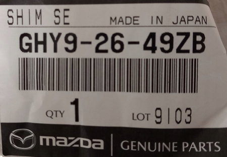 Mocowanie kloców hamulcowych tył - Mazda 6 GJ_GHY92649ZB 