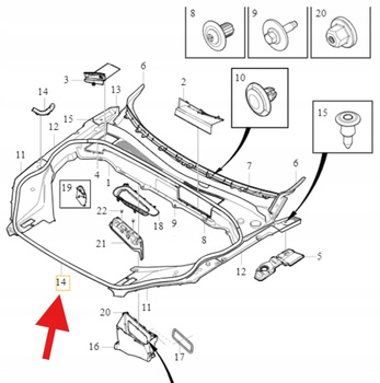USZCZELKA MASKI POKRYWY SILNIKA VOLVO XC90 2016- OE 31402737