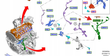 ŚWIECA ŻAROWA 2.0L Ecoblue FOCUS EDGE TRANSIT KUGA 2213422 _ JB3Q-6M090-AA