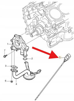 BAGNET MIARKA OLEJU 4.4 V8 B8444S VOLVO XC90 2005- OE 30720238