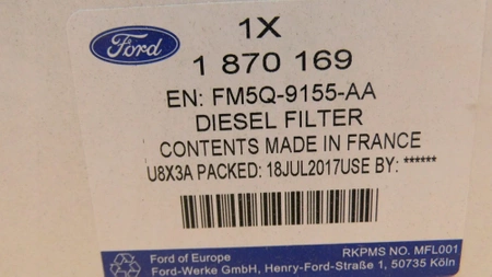 FILTR PALIWA FORD 1.5 TDCI DURATORQ FORD UNIWER.