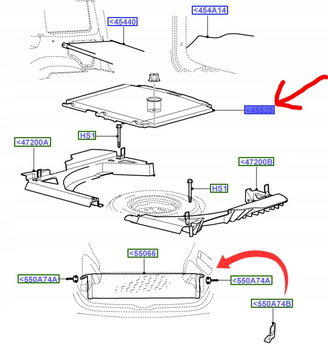 PŁYTA PODŁOGI ŁADUNKU FORD MAVERICK 2001-2006 _4160961_YL84-7847212-BG