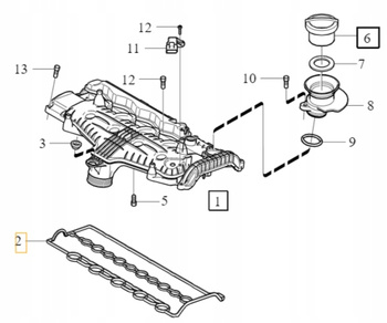 USZCZELKA POKRYWY ZAWORÓW D5 VOLVO S60 V60 2011- V40 S80 OE 31430317