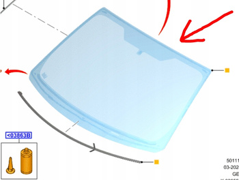 SZYBA PRZEDNIA FORD FOCUS MK4 2018- OE 2690043 _ JX7B-A03100-TC